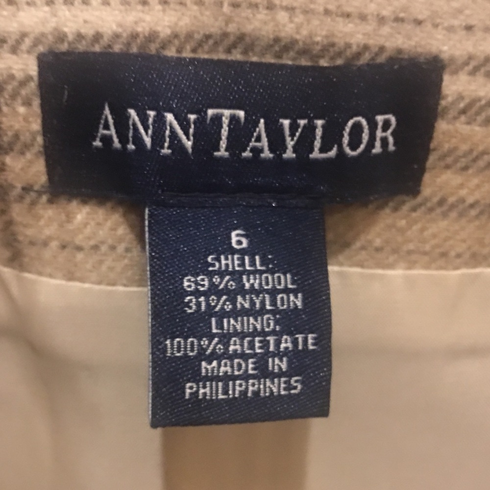 💝DONATED💝 EUC Ann Taylor Plaid Wool Pencil Skirt - Picture 7 of 8